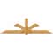Ekena Millwork Redmond Rough Sawn Timber Gable Bracket, Western Red Cedar, 96"W x 28"H x 4"D x 6"F, 7/12 Pitch GBW096X28X0406RED00RWR - alternate 1